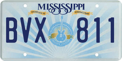 MS license plate BVX811
