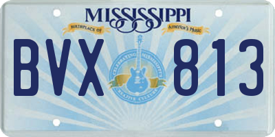 MS license plate BVX813