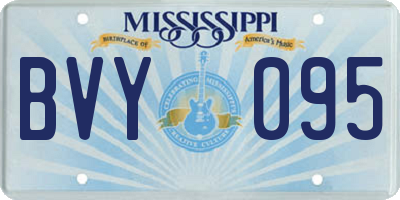 MS license plate BVY095