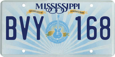 MS license plate BVY168