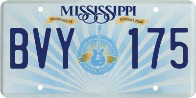 MS license plate BVY175