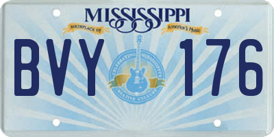 MS license plate BVY176