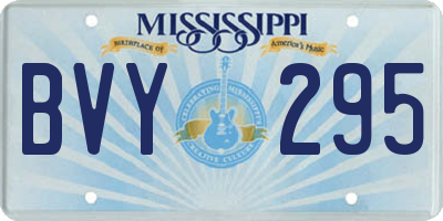 MS license plate BVY295