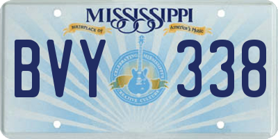 MS license plate BVY338