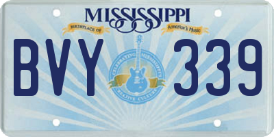 MS license plate BVY339