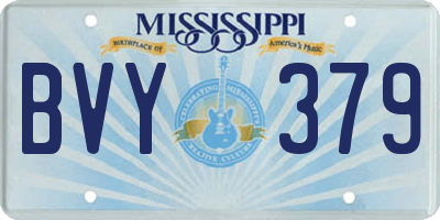MS license plate BVY379