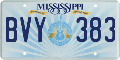 MS license plate BVY383