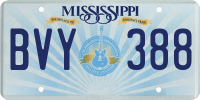 MS license plate BVY388