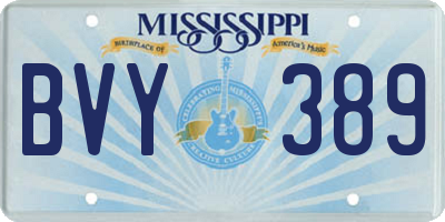MS license plate BVY389