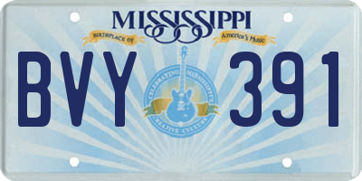 MS license plate BVY391