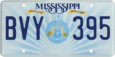 MS license plate BVY395