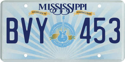 MS license plate BVY453