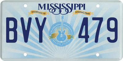 MS license plate BVY479
