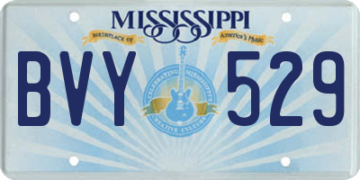 MS license plate BVY529