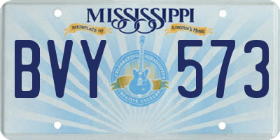 MS license plate BVY573