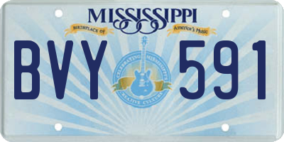 MS license plate BVY591