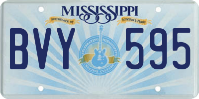 MS license plate BVY595