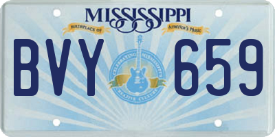 MS license plate BVY659