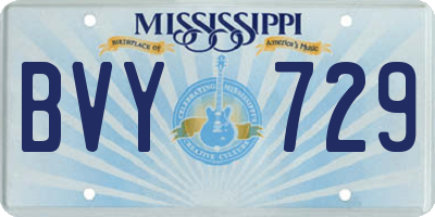 MS license plate BVY729