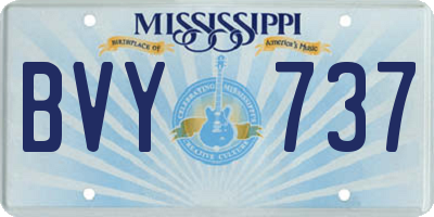 MS license plate BVY737