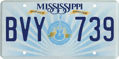 MS license plate BVY739