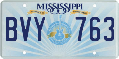 MS license plate BVY763
