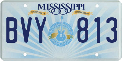 MS license plate BVY813