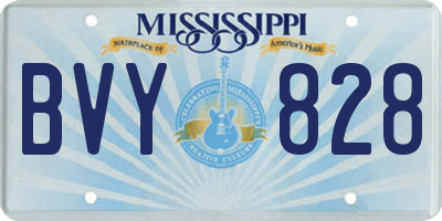 MS license plate BVY828