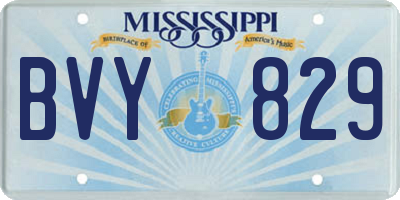 MS license plate BVY829