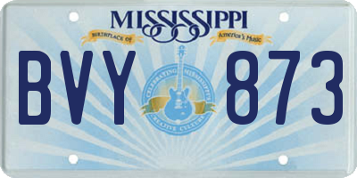 MS license plate BVY873