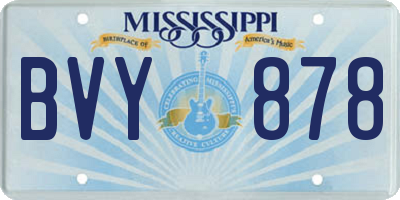 MS license plate BVY878