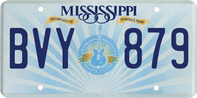 MS license plate BVY879
