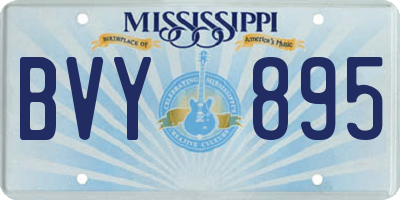 MS license plate BVY895