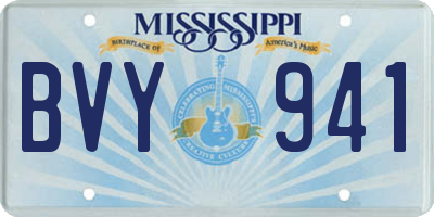 MS license plate BVY941