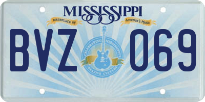 MS license plate BVZ069