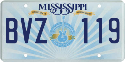 MS license plate BVZ119