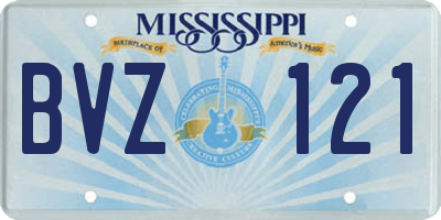 MS license plate BVZ121