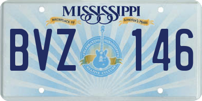 MS license plate BVZ146