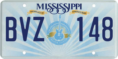 MS license plate BVZ148