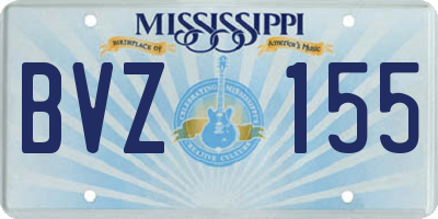 MS license plate BVZ155