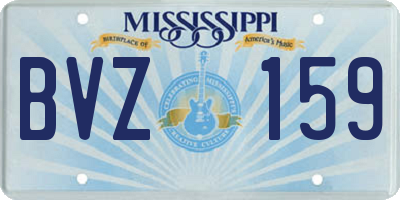 MS license plate BVZ159
