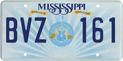MS license plate BVZ161