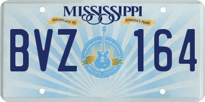 MS license plate BVZ164