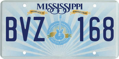 MS license plate BVZ168