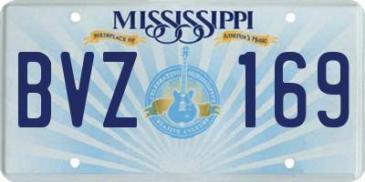 MS license plate BVZ169