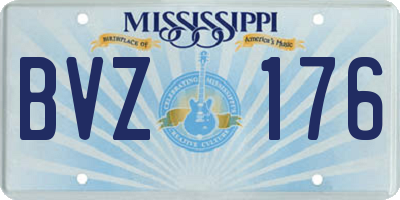 MS license plate BVZ176
