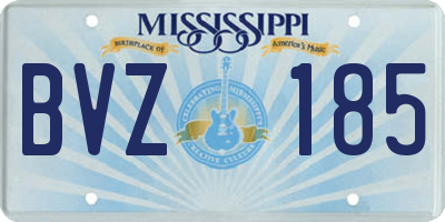 MS license plate BVZ185