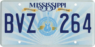 MS license plate BVZ264