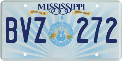 MS license plate BVZ272