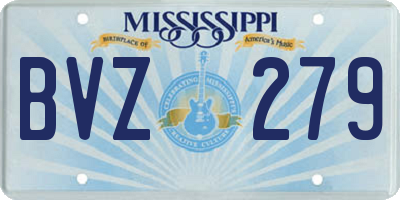 MS license plate BVZ279